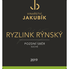 Ryzlink rýnský 2019 - pozdní sběr